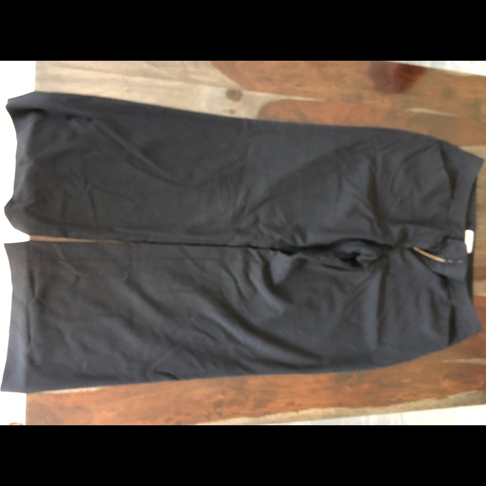 Black pants size 6.   Dresses size 8.